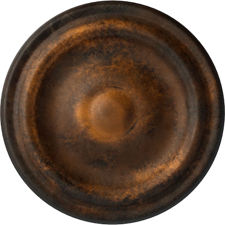 Ekena Millwork Maria Ceiling Medallion (Fits Canopies up to 1 3/4"), Hand-Painted Rust, 9 5/8"OD x 1 1/8"P CM09MARUS